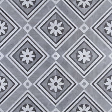 GeoCeramica® 60x60x4 Concreet Flower dec